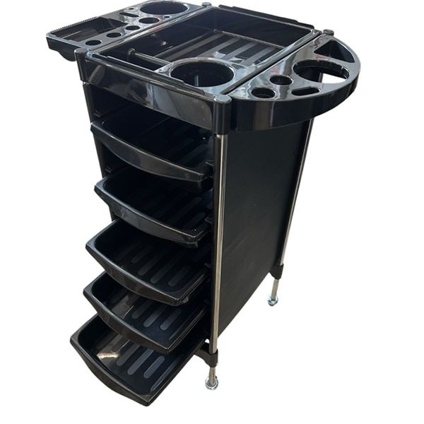 Carrito Ayudante Auxiliar Peluquería Barberia 5 Cajones