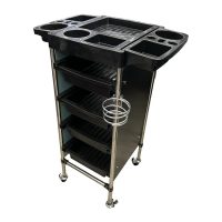 Mesa Carro Auxiliar Peluquería 4 Cajones C/portasecador - Imagen 2