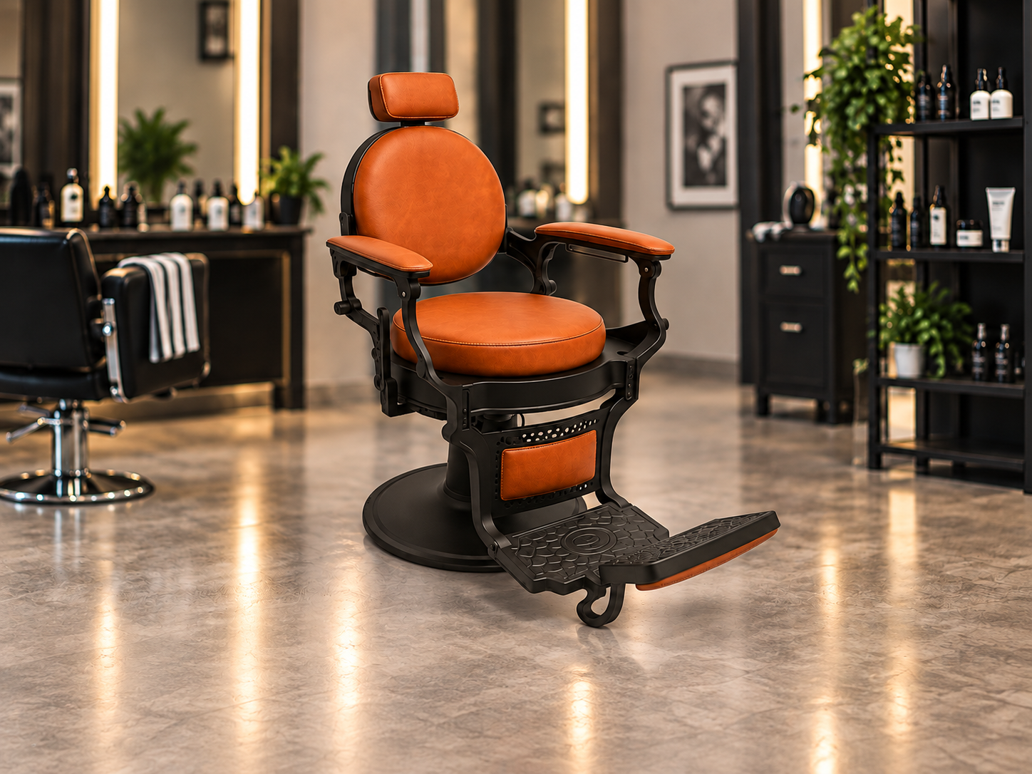 Equipamiento profesional para barbería