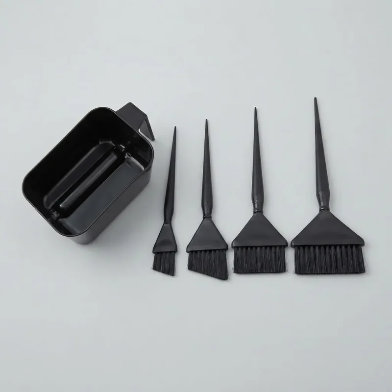 Set Kit Bowl Y 4 Pinceles De Tinta Peluquería Profesional